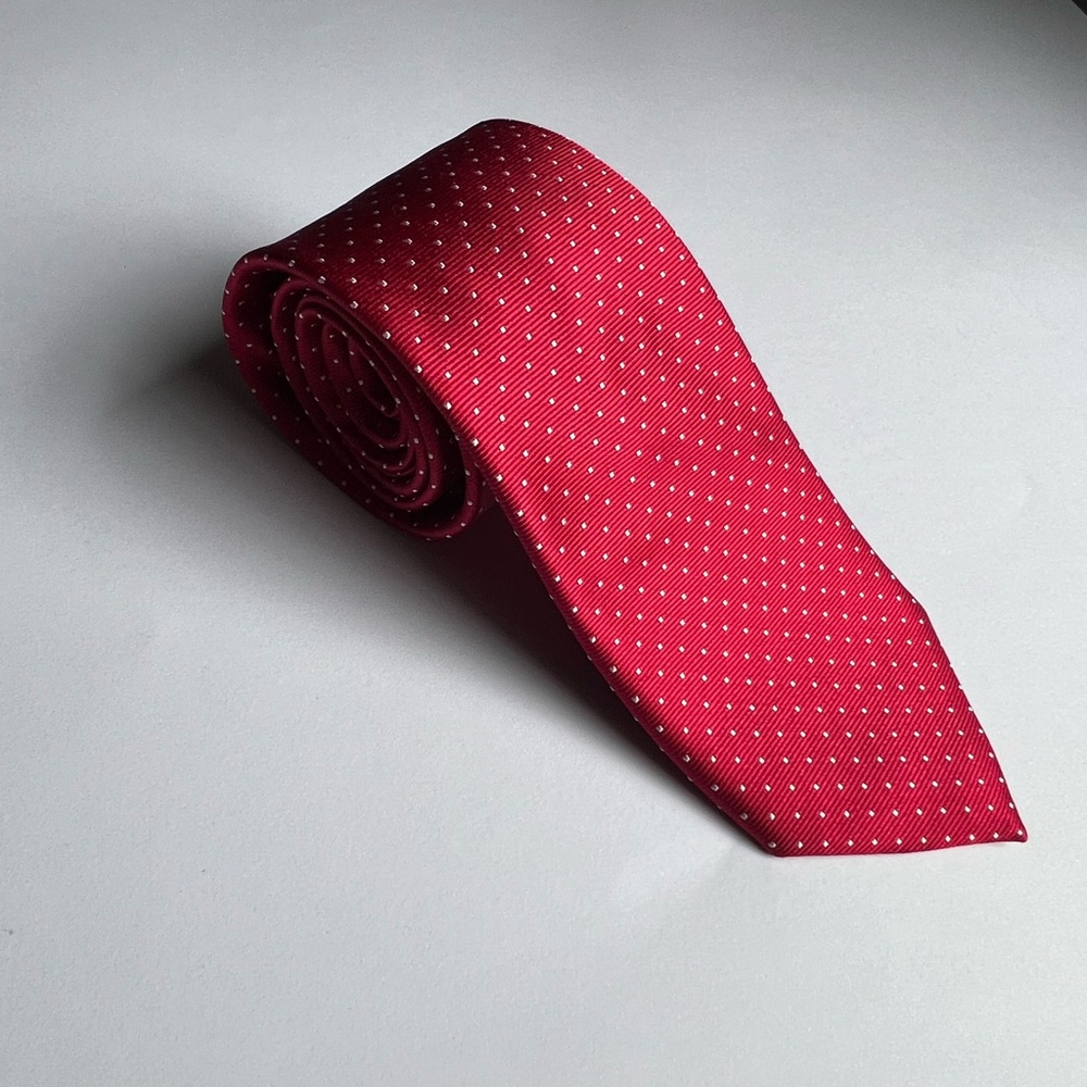 The Tie Bar Red Polkadot Tie